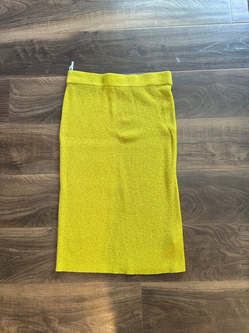 Calvin Klein Bright Yellow Knit Pencil Skirt